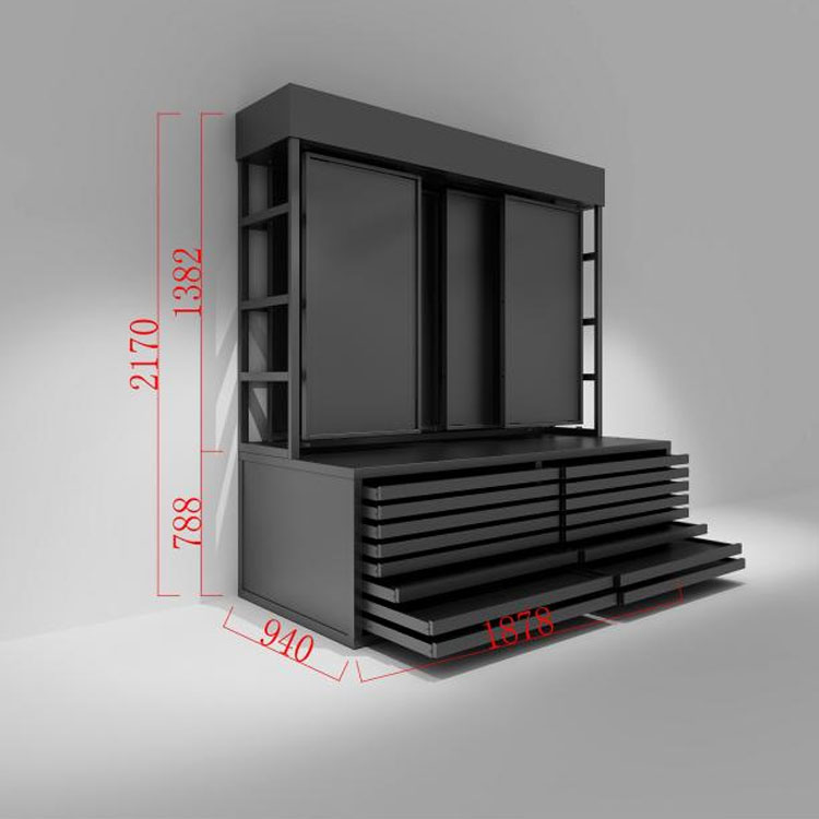 Lodret multifunktionelt displaystativ